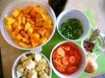 Veggies for the Bean and Butternut Stew!